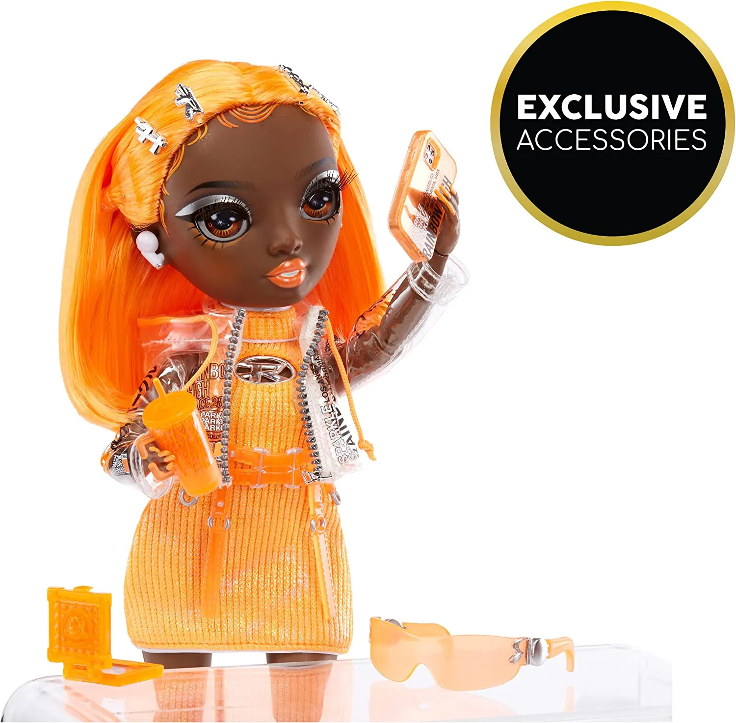 Rainbow High Fashion Doll – MICHELLE ST.CHARLES - Orange Doll – Fashionable Outfit & 10  Colourful Play Accessories