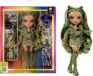 Rainbow High Fashion Doll – OLIVIA WOODS - Camo Green Doll – Fashionable Outfit