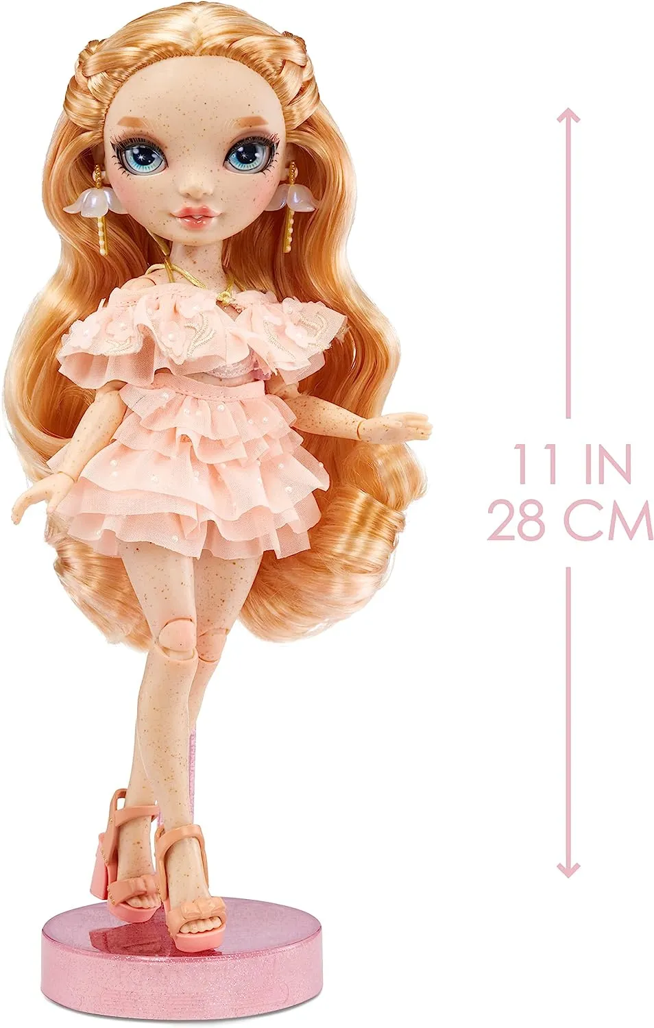 Rainbow High Fashion Doll – VICTORIA WHITMAN - Light Pink Doll with Freckels – Fashionable Outfit & 10  Colourful Play Accessories