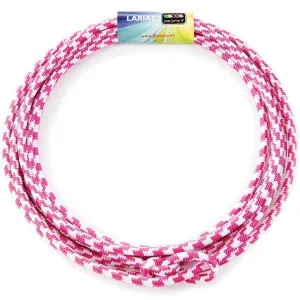 Raspberry and White Lariat Lasso 20'