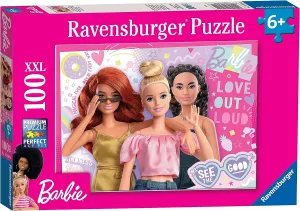 Ravensburger Barbie 100 Piece Jigsaw Puzzles for Kids Age 6 Years Up - Extra Large Pieces