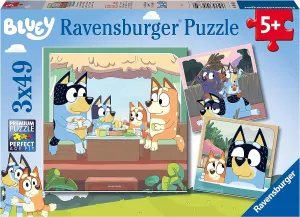 Ravensburger Bluey 3x 49 Piece Jigsaw Puzzles - Fun & Educational Puzzles for Kids Age 5  (5685)