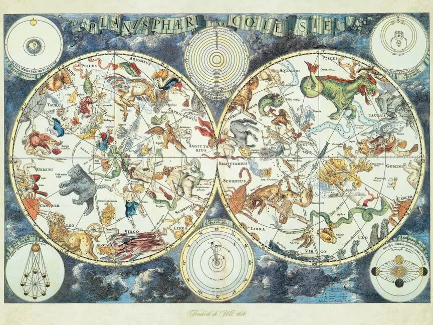 Ravensburger World Map Of Fantastic Beasts 1500 Piece