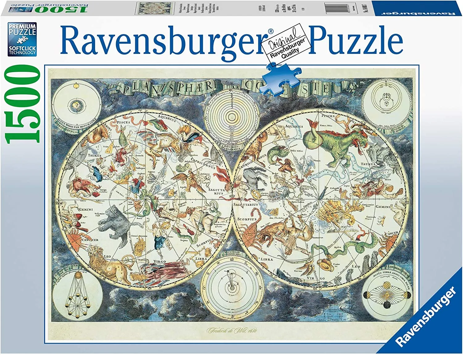 Ravensburger World Map Of Fantastic Beasts 1500 Piece