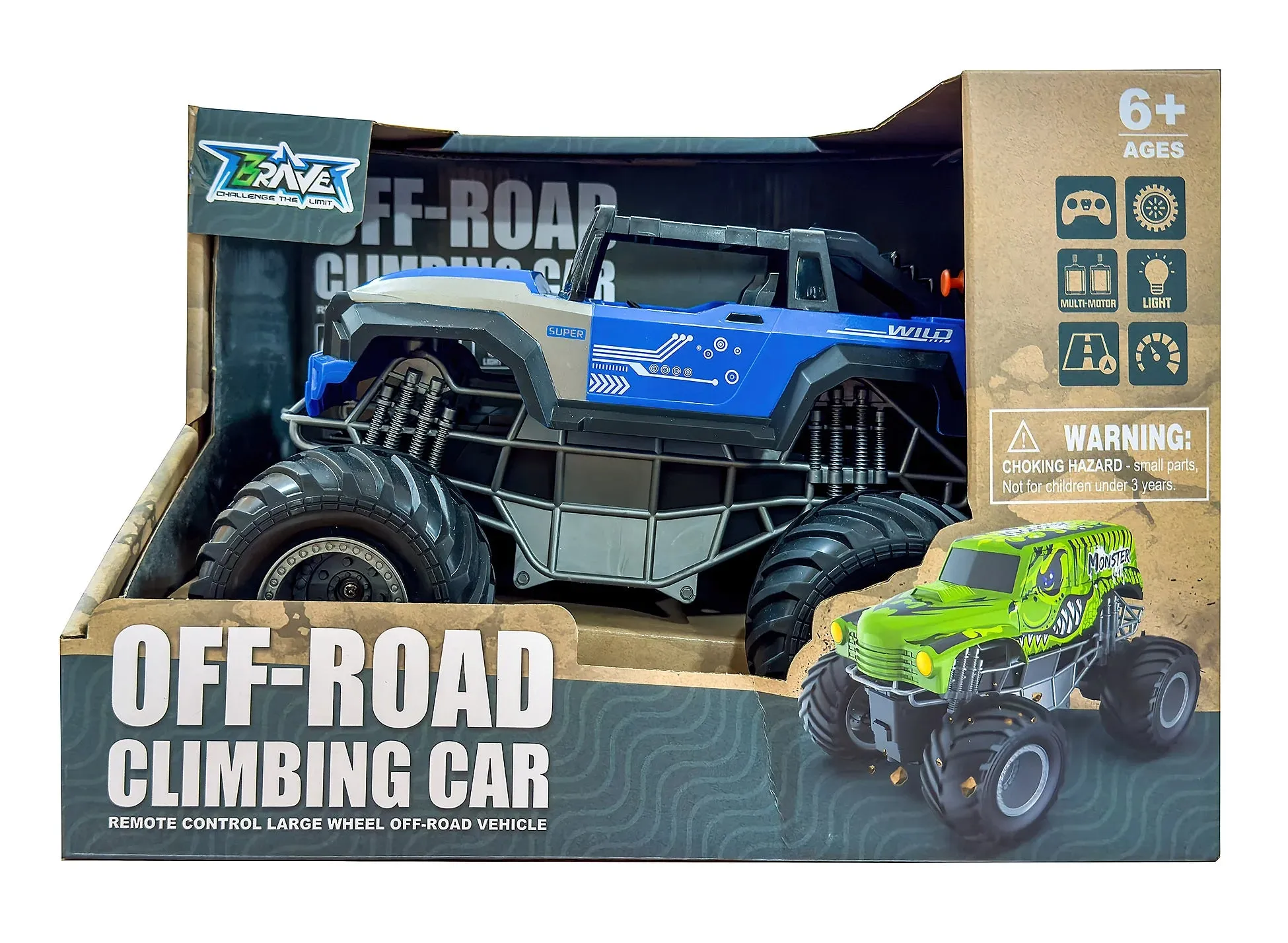 RC Monster Truck - Off Road Climbing Car 1:16 Scale - Assorted