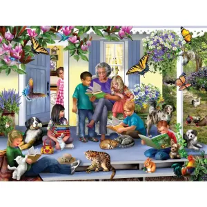 Reading With Maggie Jigsaw Puzzle Bits and Pieces