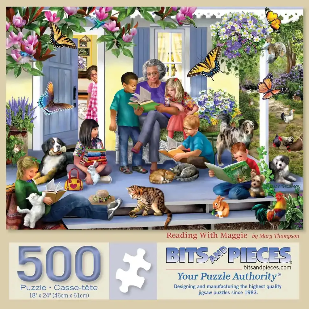 Reading With Maggie Jigsaw Puzzle Bits and Pieces