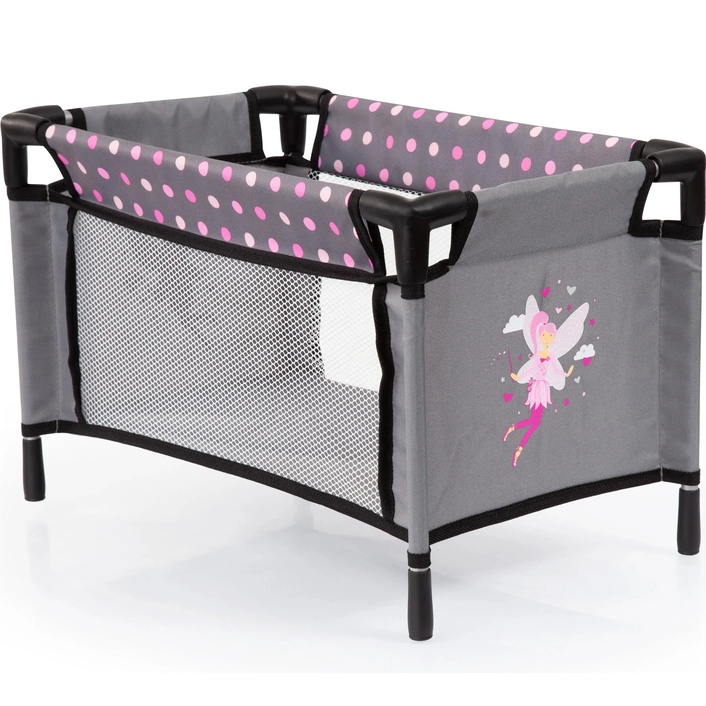 REIG Doll Travel Cot With Accessories Set