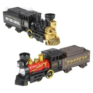 Rhode Island Novelty 10" Steam Engine Locomotive Pull Back Train