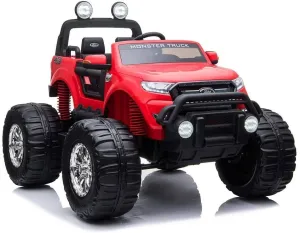 RICCO 12V Ford Ranger Licensed Monster Truck 4 Motors Kids Electric Ride on Car