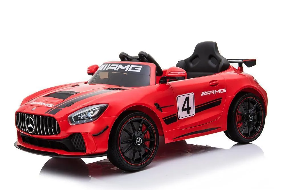 RICCO Mercedes Benz GT4 AMG SPORTS EDITION 12V Battery Two Motors Licenced Battery Powered Kids Electric Ride-On Toy Car