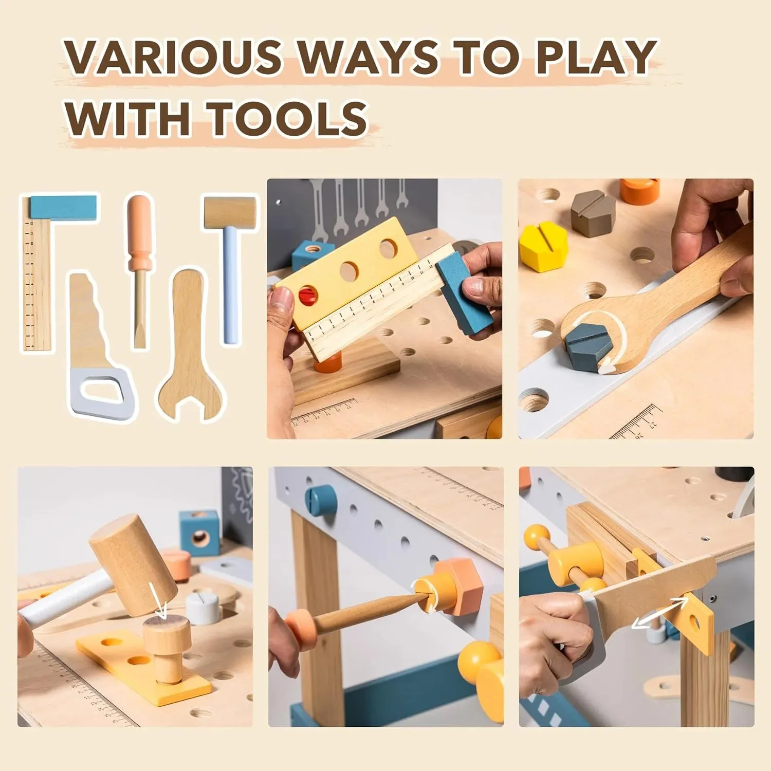 ROBUD Wooden Tool Workbench