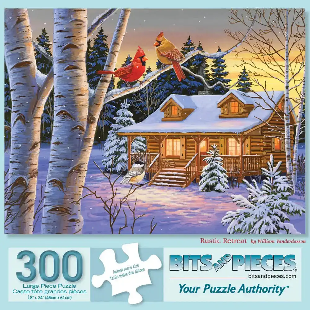 Rustic Retreat Jigsaw Puzzle by William Vanderdasson Bits and Pieces