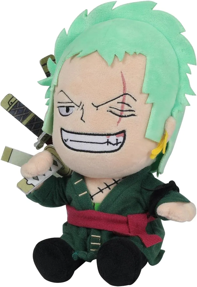 Sakami Merchandise One Piece Rorona Zoro Plush - 25 cm Soft Toy for Kids 3 