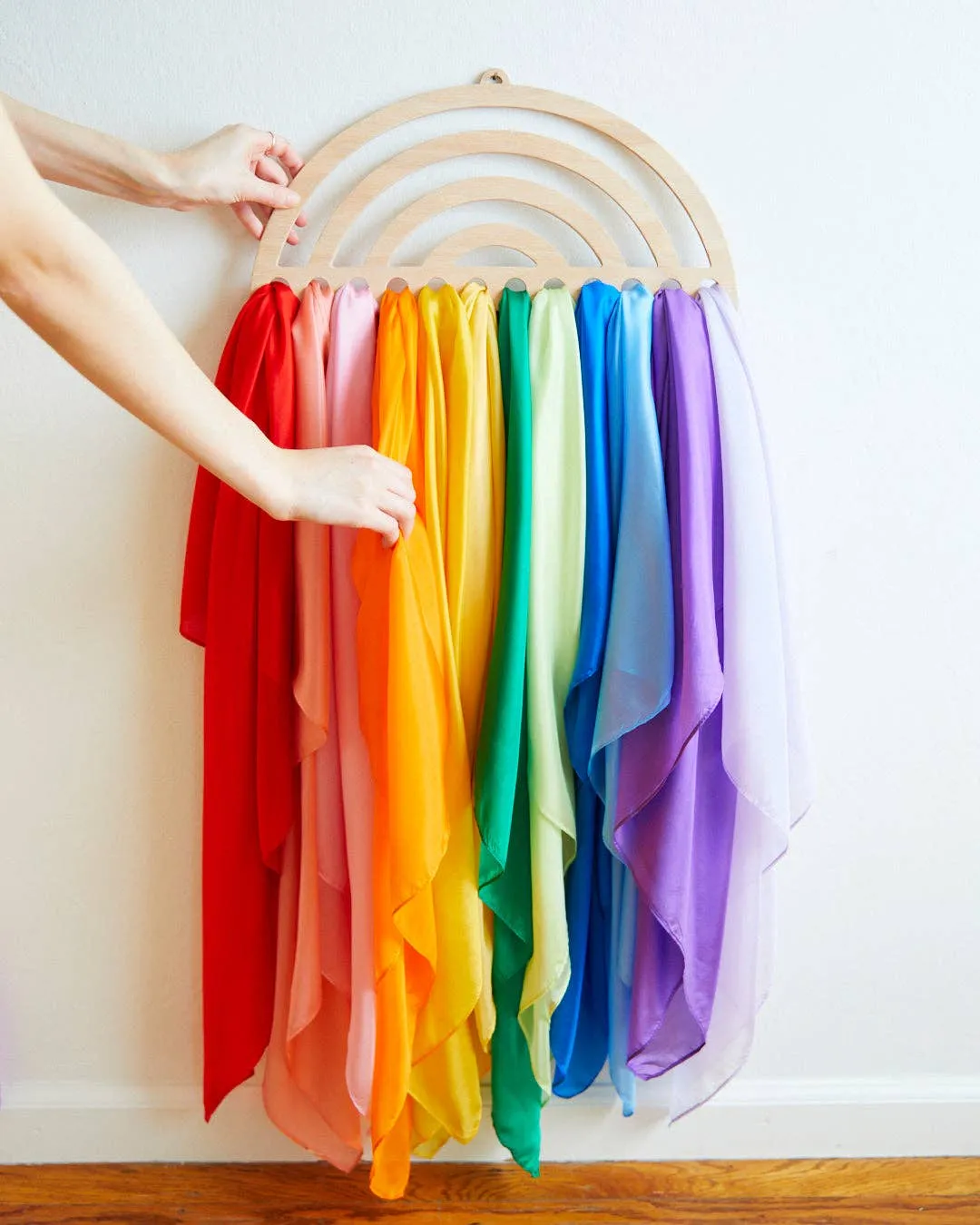 Sarah's Silk Large Playsilk Display - Rainbow Odin Parker