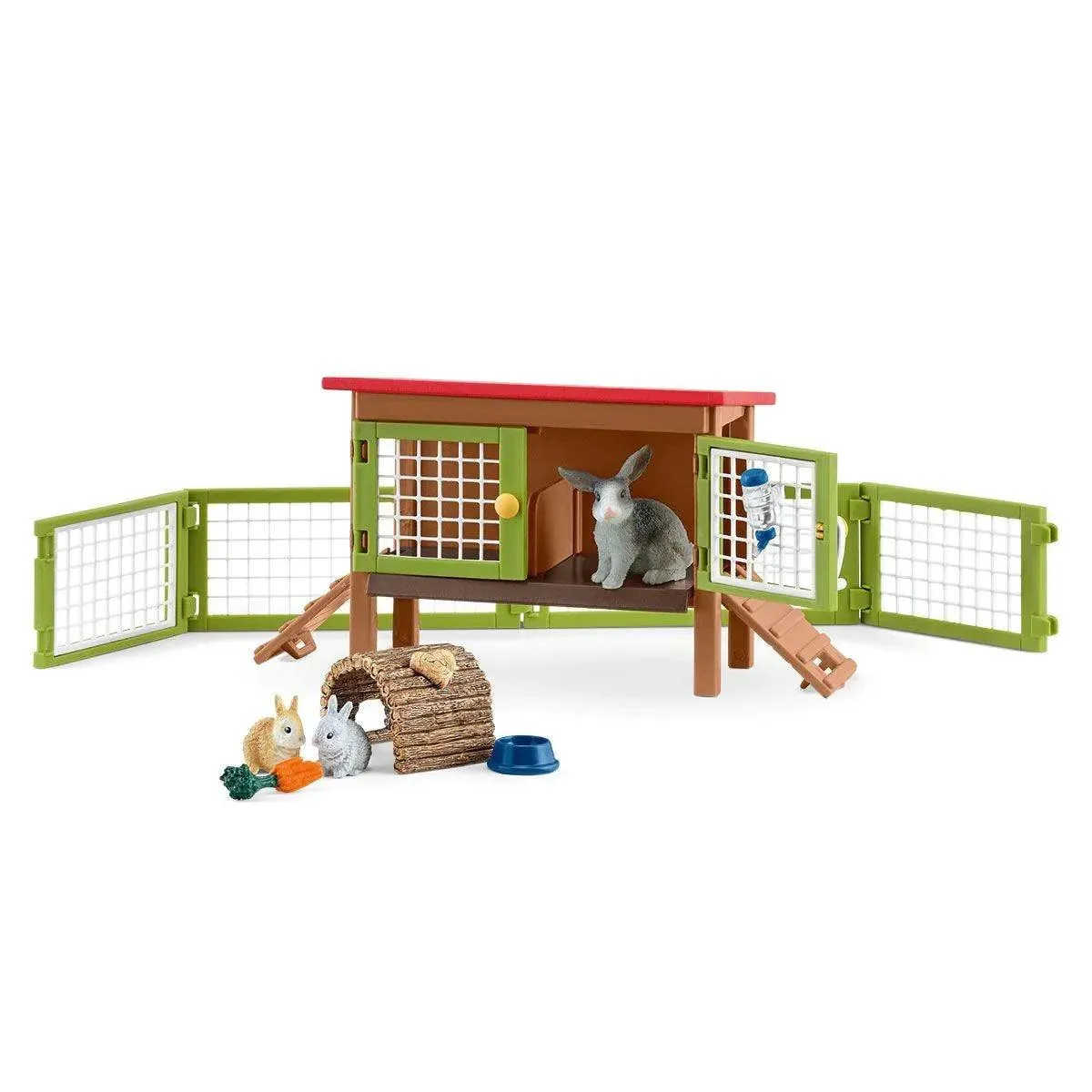 SCHLEICH 42420 Rabbit Hutch Playset