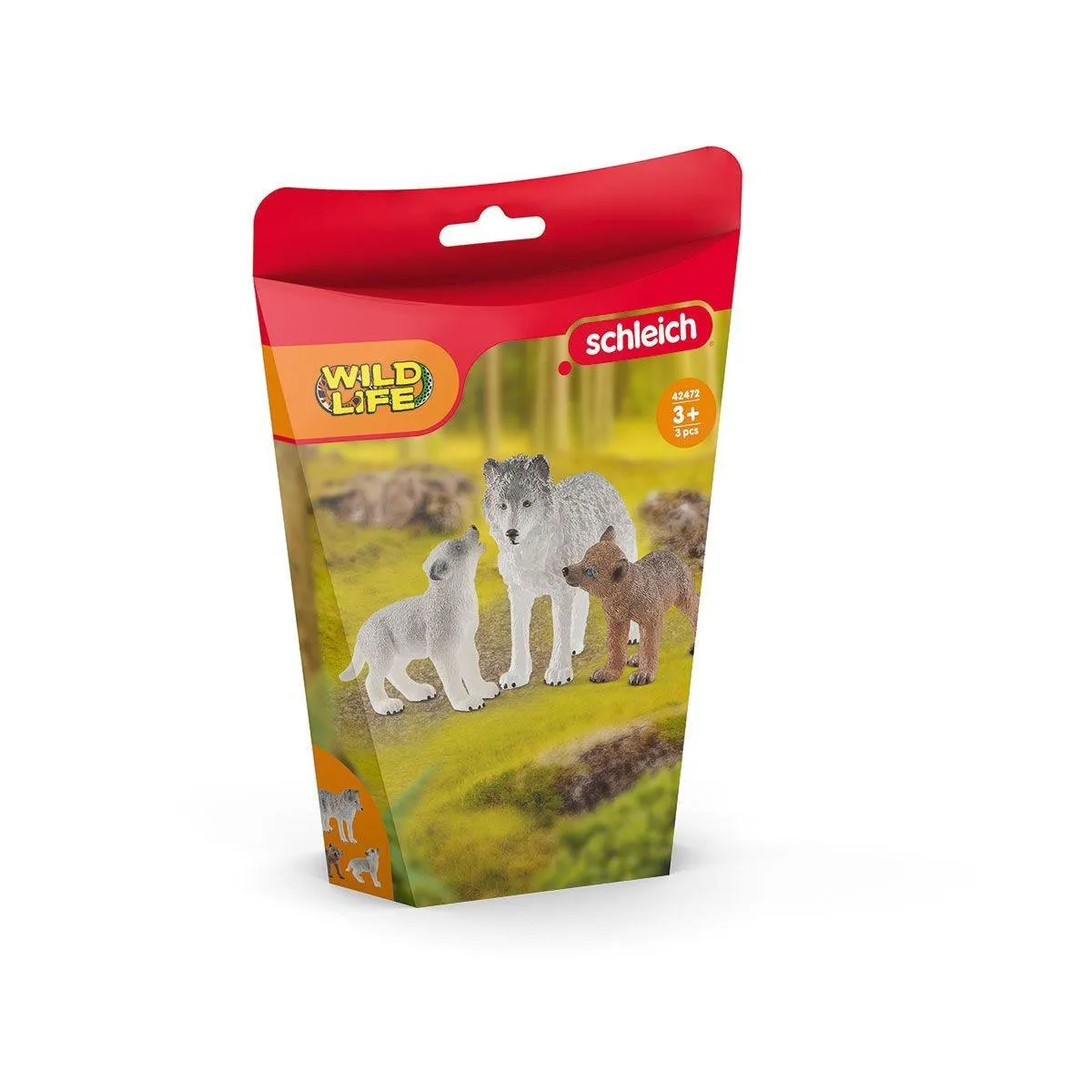 SCHLEICH 42472 Mother Wolf with Pups