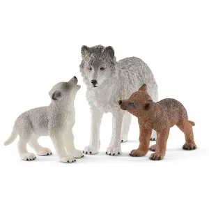 SCHLEICH 42472 Mother Wolf with Pups