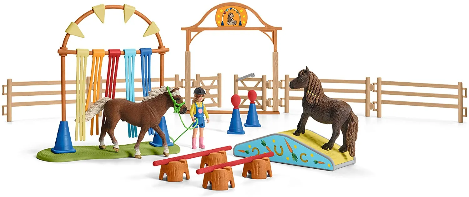 Schleich 42481 Farm World Pony Agility Training