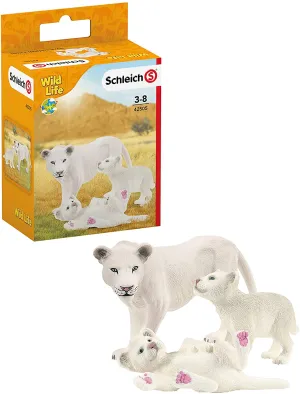 Schleich 42505 Lion Mother with Cubs Wild Life
