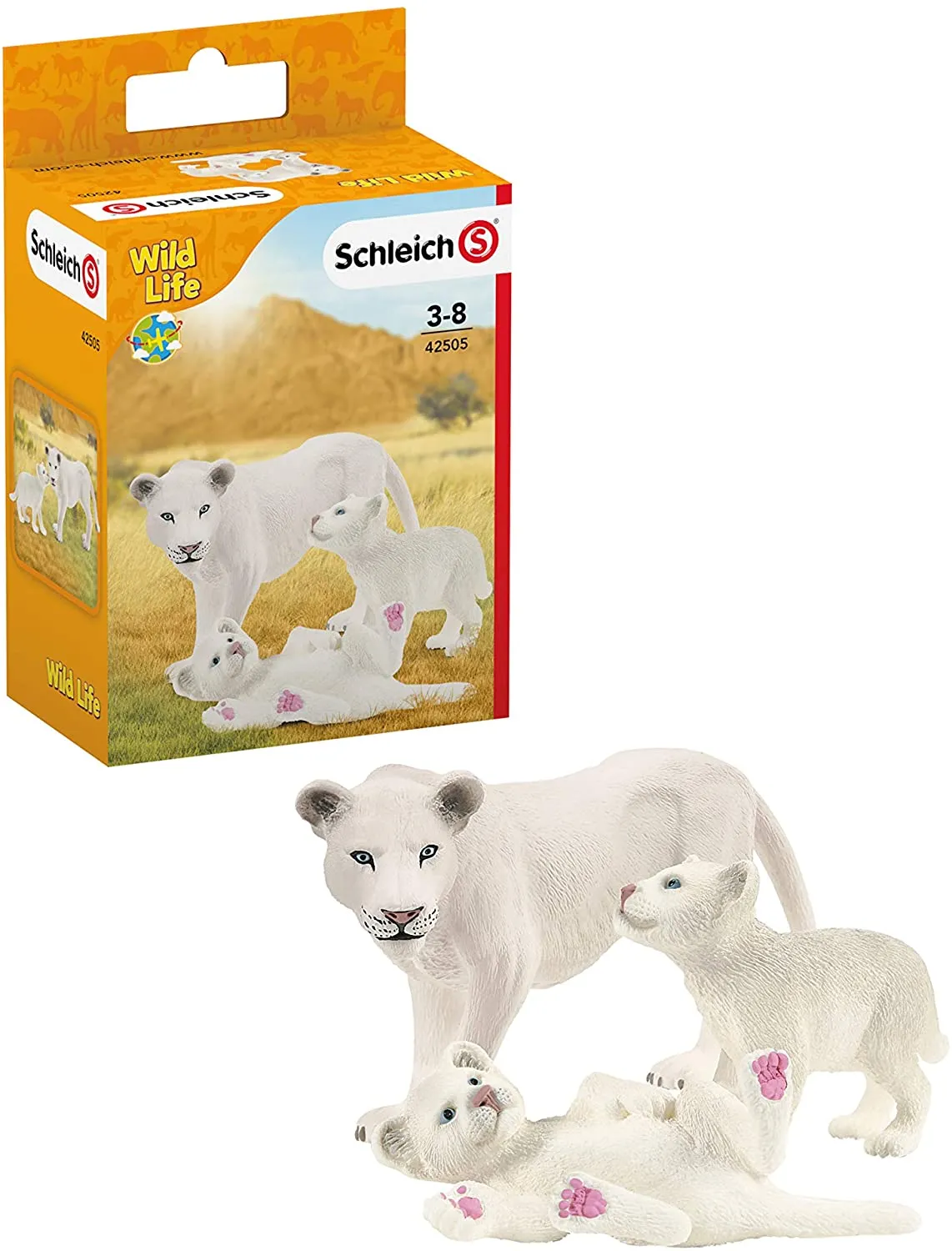 Schleich 42505 Lion Mother with Cubs Wild Life