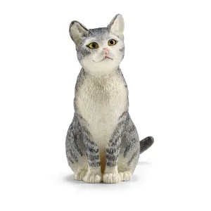 Schleich Farm World Sitting Cat Animal Figure (13771)