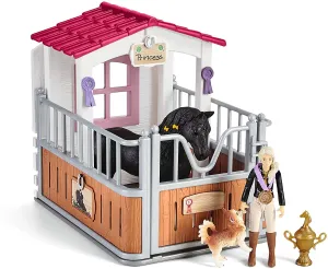 Schleich Horse Club 42437 Horse Stall with Horse Club Tori & Princess