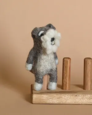 Schnauzer Dog Finger Puppet Odin Parker