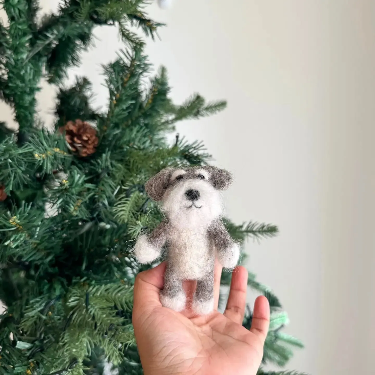 Schnauzer Dog Finger Puppet Odin Parker