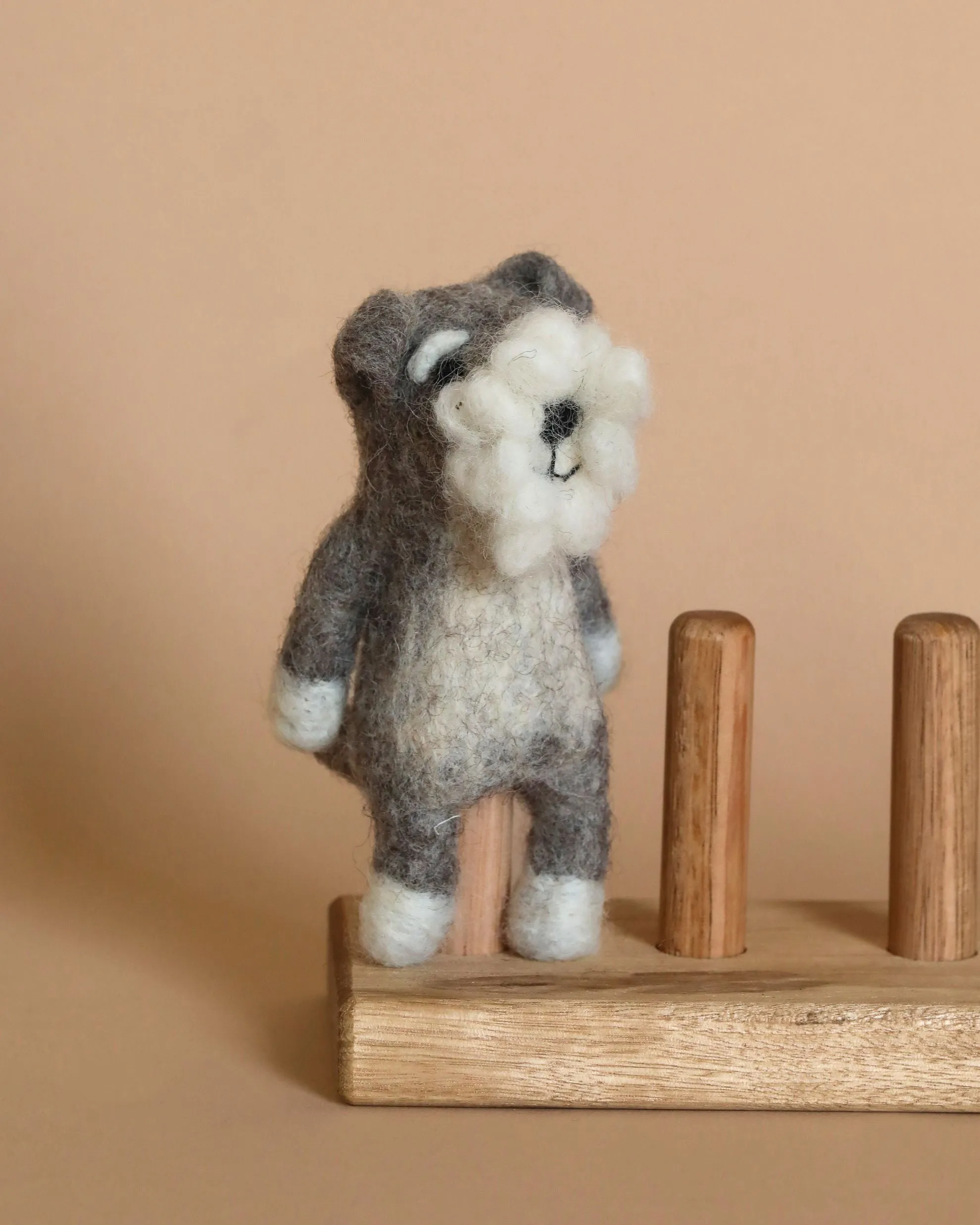 Schnauzer Dog Finger Puppet Odin Parker