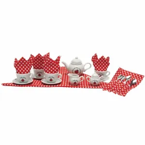 Schylling Ladybug Tea Set Basket