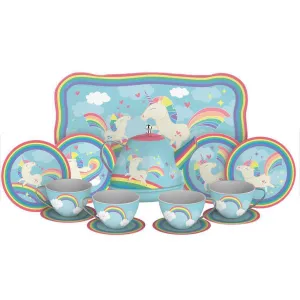 Schylling Unicorn Tin Tea Set