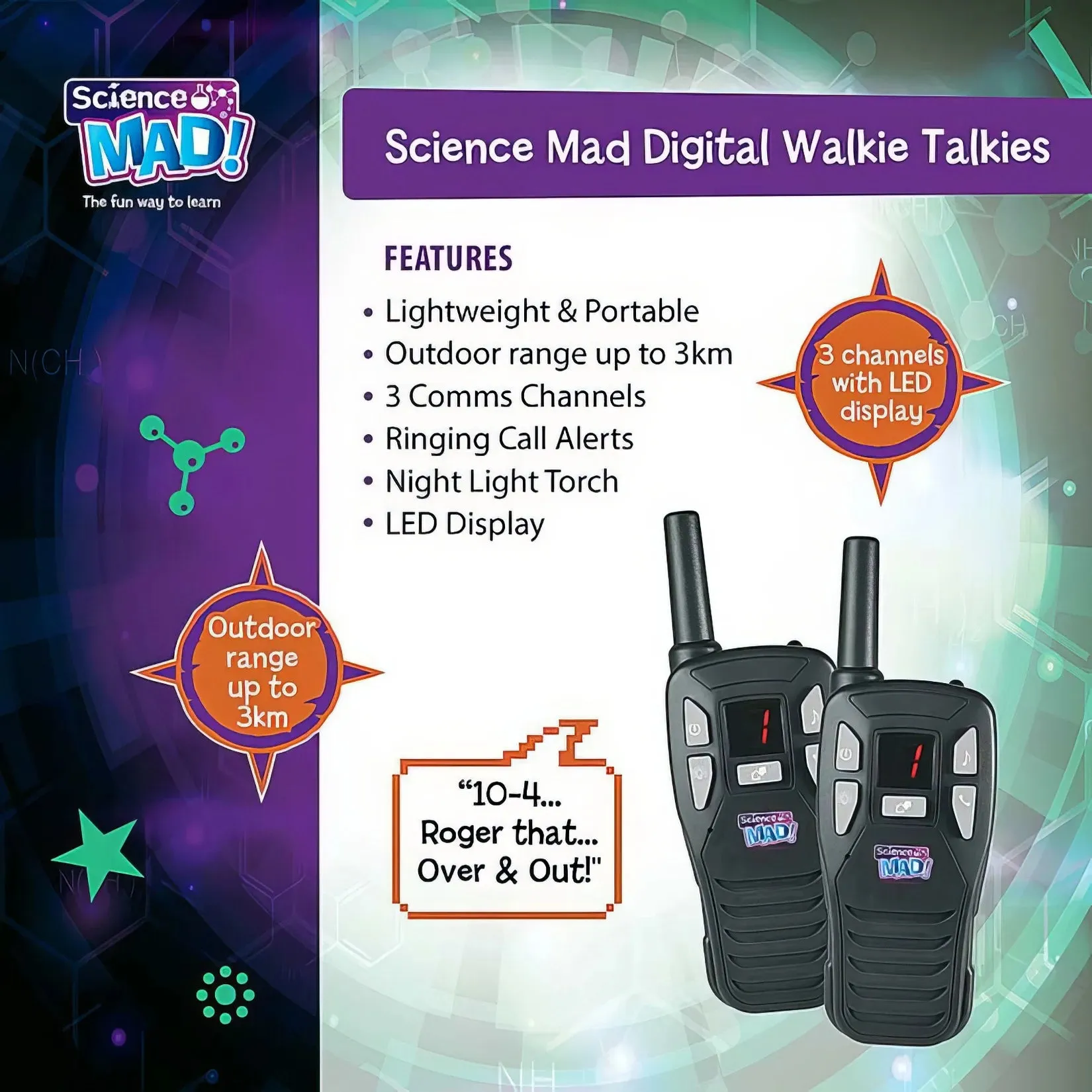 Science Mad Digital Walkie Talkies