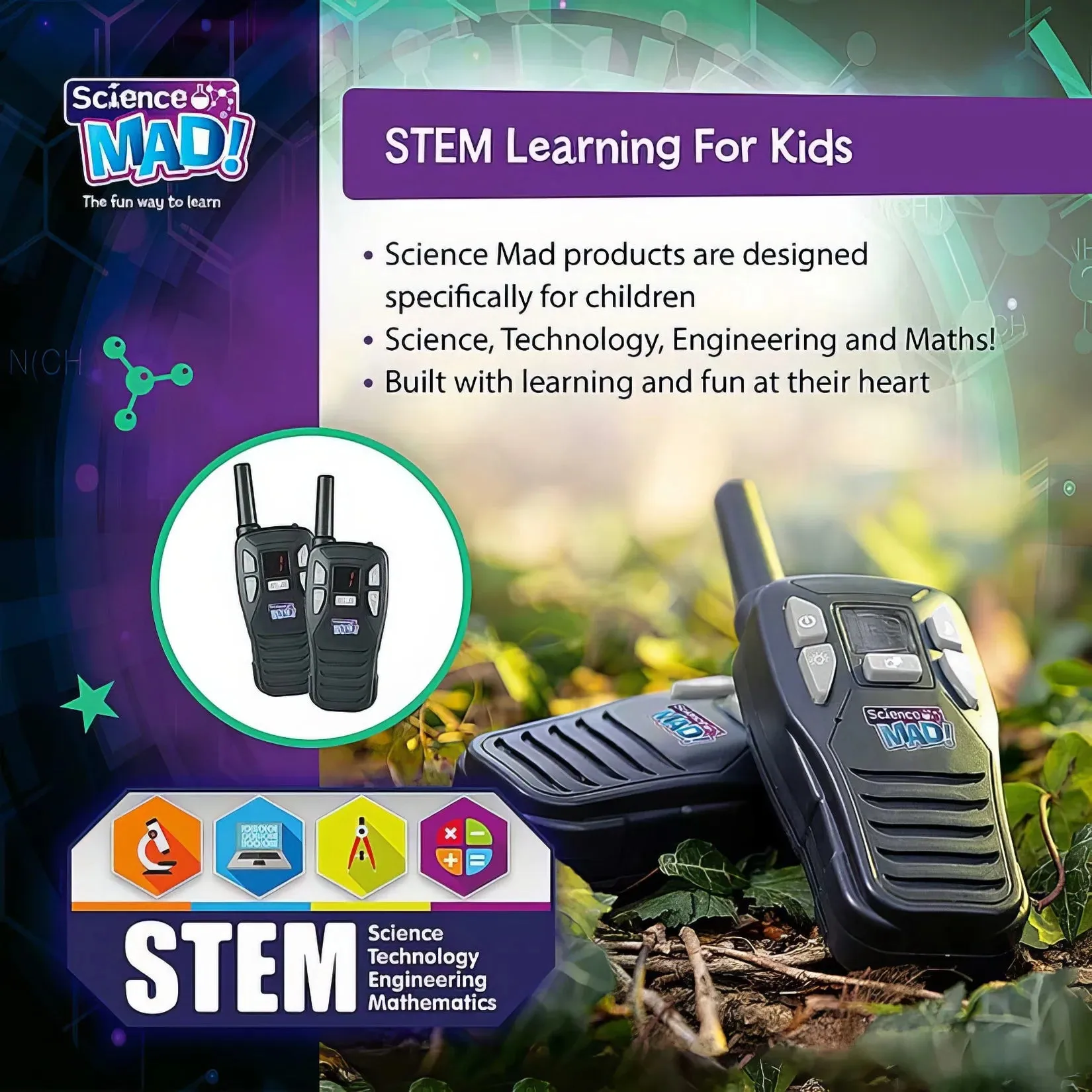 Science Mad Digital Walkie Talkies