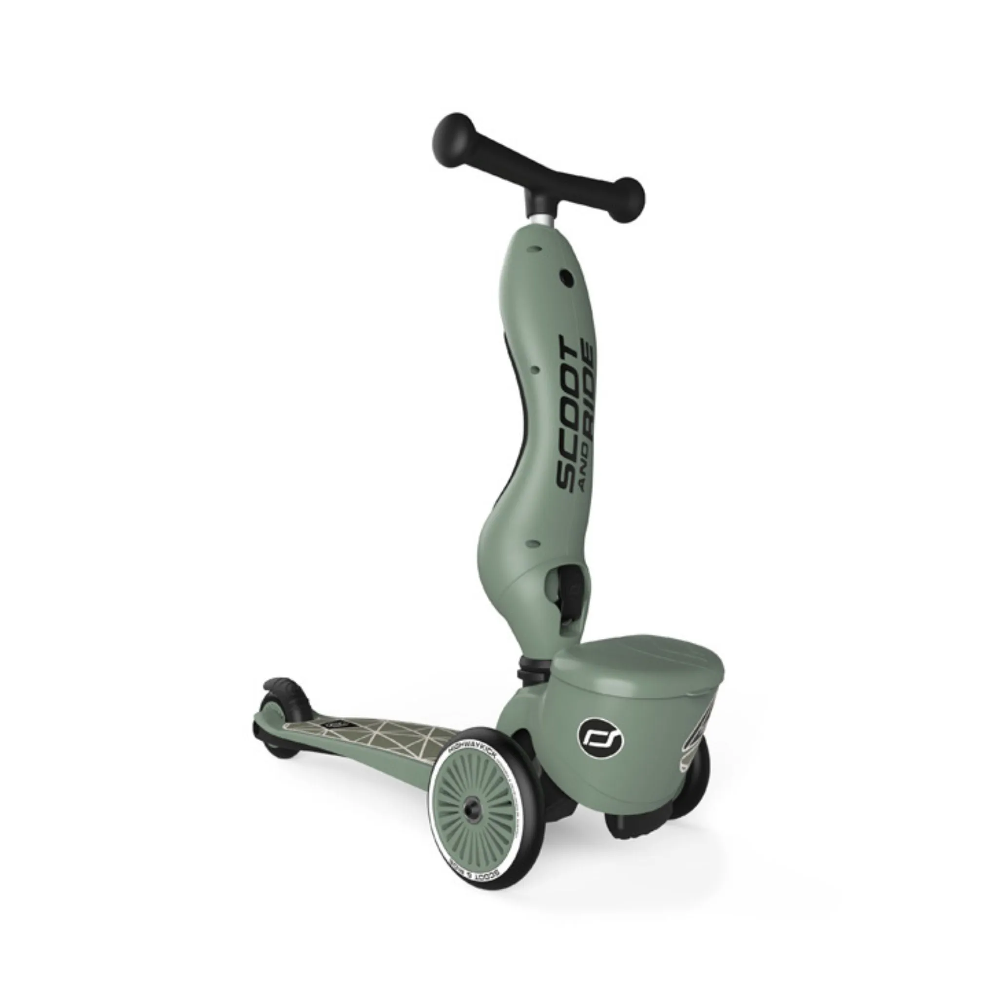 Scoot & Ride Highwaykick 1 Lifestyle Scooter - Green Lines