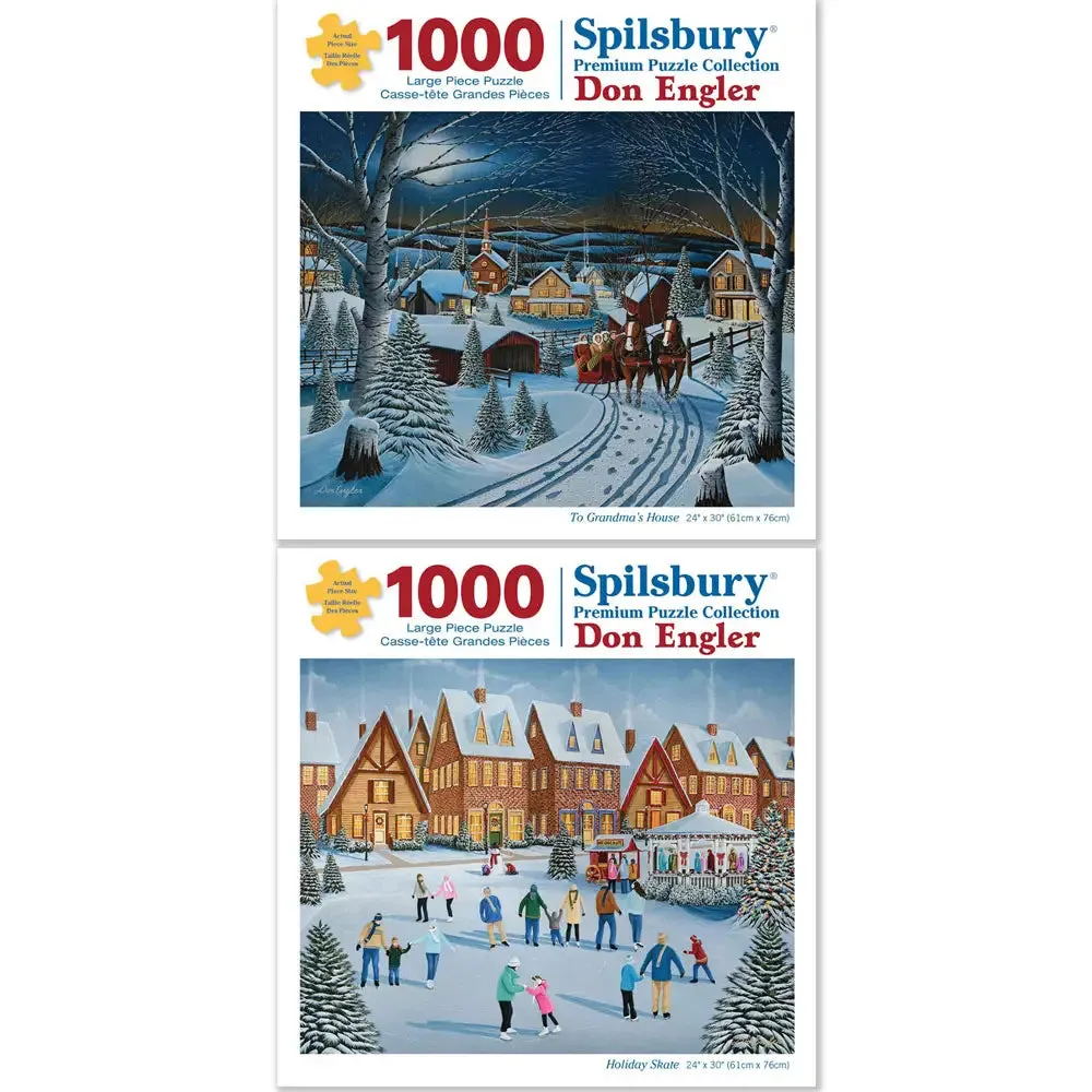 Set Of 2: Don Engler Jigsaw Puzzles Bits and Pieces