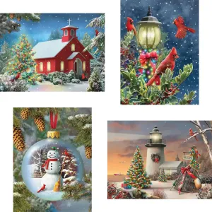 Set of 4 : Alan Giana Holiday Jigsaw Puzzles Bits and Pieces