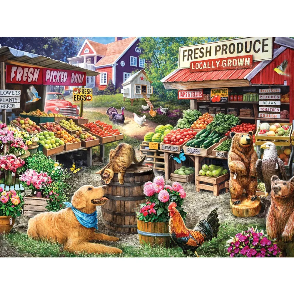 Set of 4: Larry Jones Jigsaw Puzzles Bits and Pieces