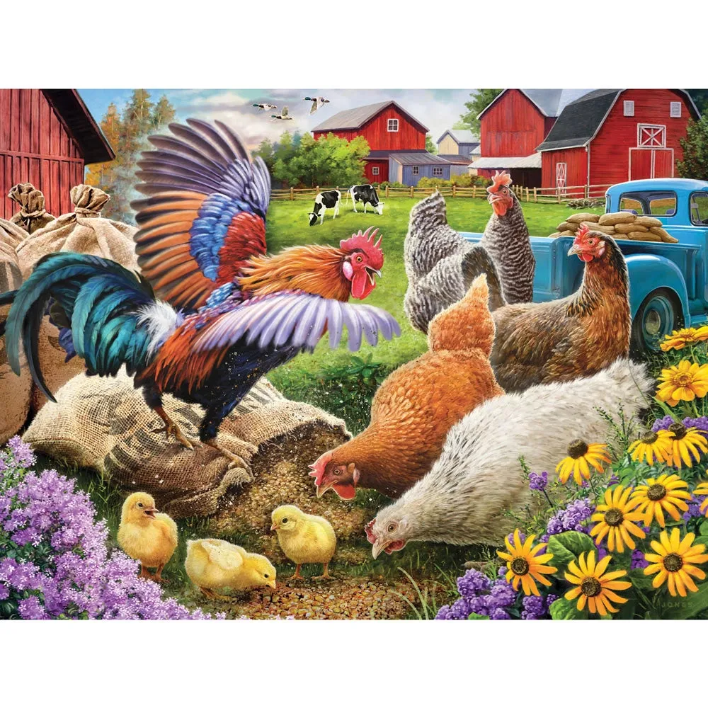 Set of 4: Larry Jones Jigsaw Puzzles Bits and Pieces