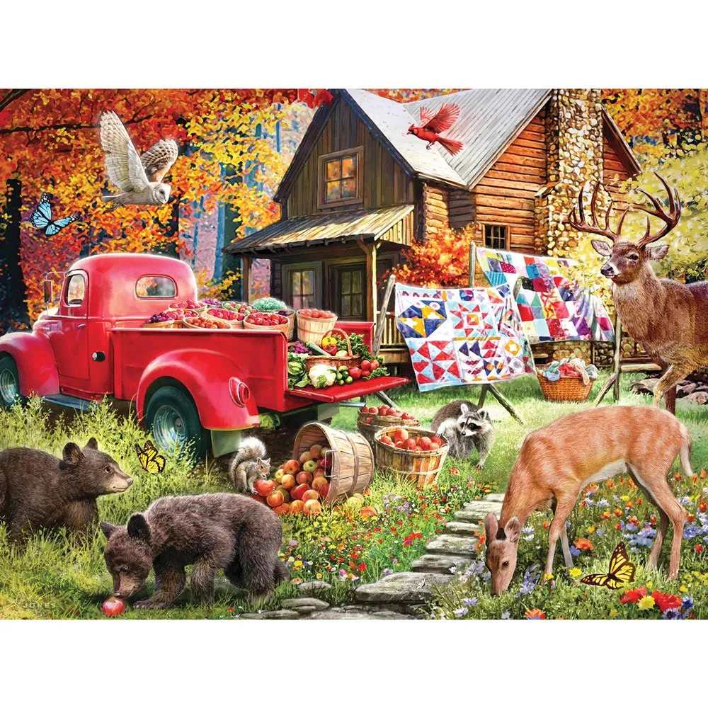 Set of 4: Larry Jones Jigsaw Puzzles Bits and Pieces