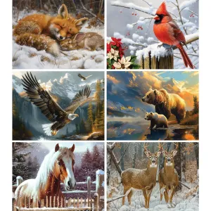 Set of 6: Jigsaw Puzzles By Artist Shawna Stewart Bits and Pieces