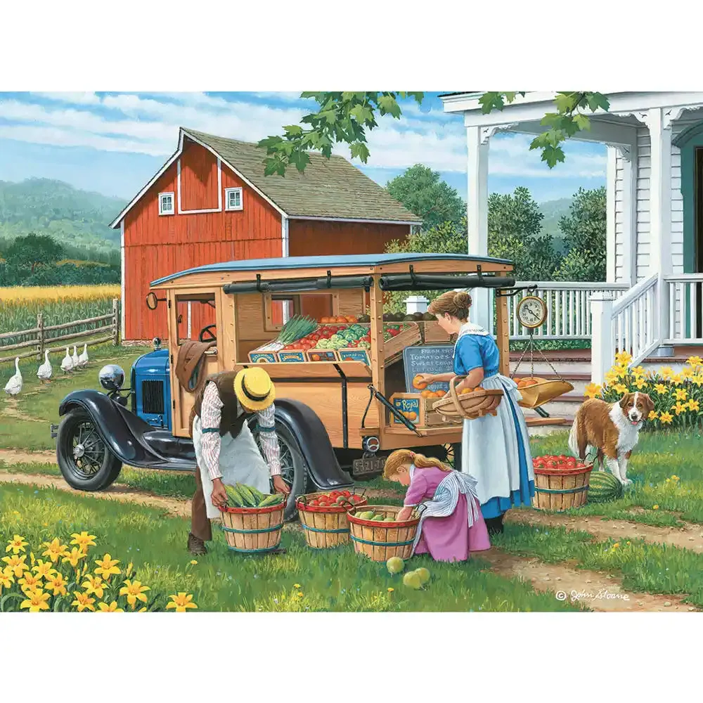 Set of 6: Jigsaw Puzzles By John Sloane Bits and Pieces
