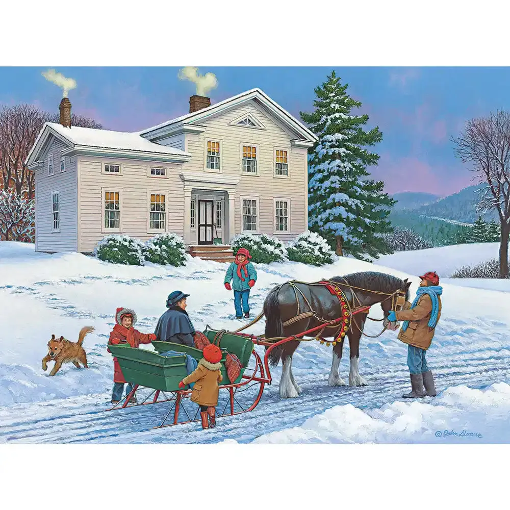 Set of 6: Jigsaw Puzzles By John Sloane Bits and Pieces