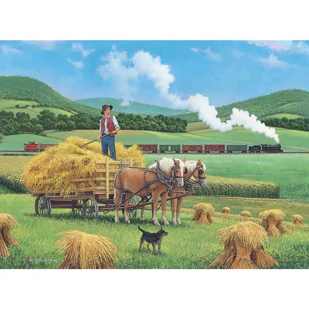 Set of 6: Jigsaw Puzzles By John Sloane Bits and Pieces