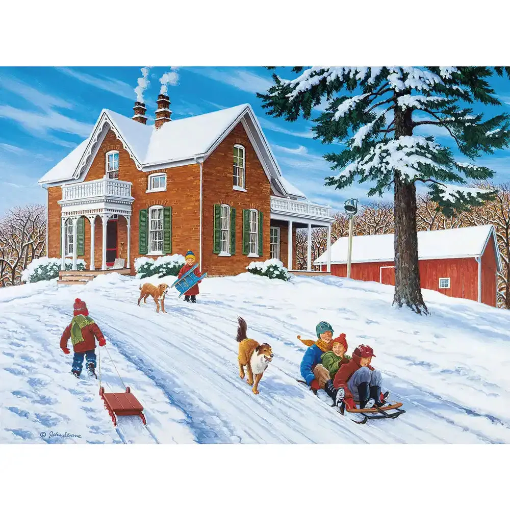 Set of 6: Jigsaw Puzzles By John Sloane Bits and Pieces
