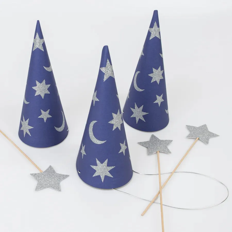 Set of 6 Wizard Party Hats & Wands - Final Sale Odin Parker