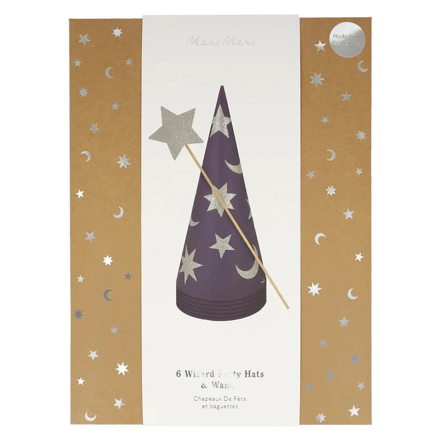 Set of 6 Wizard Party Hats & Wands - Final Sale Odin Parker