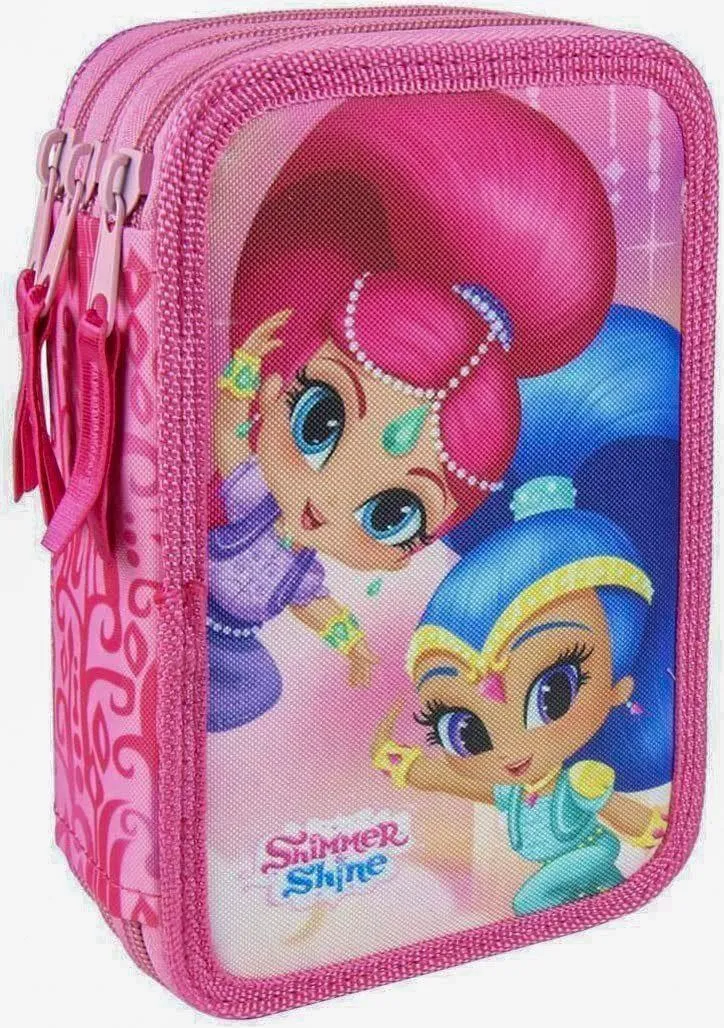 Shimmer & Shine Triple Filled Pencil Case
