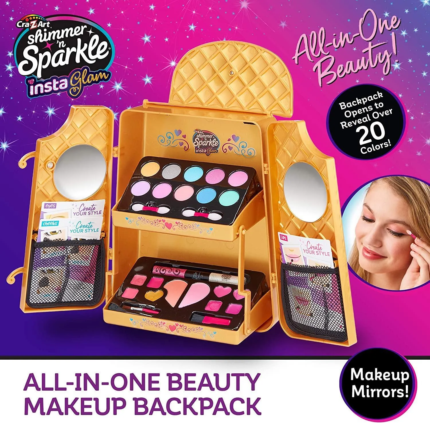 Shimmer 'n Sparkle InstaGlam All-in-One Beauty Makeup Backpack