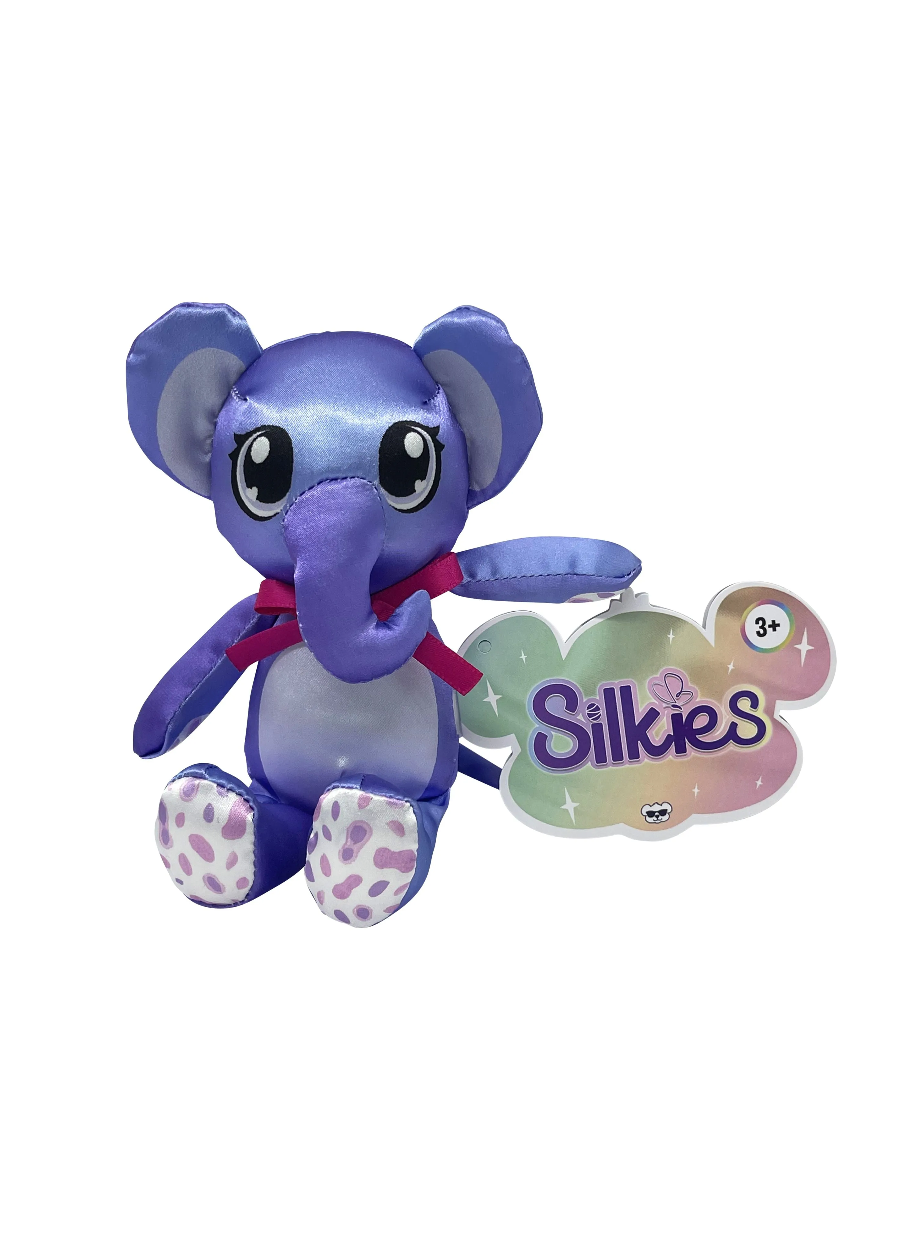 Silkies Traditional Plush 13cm Purple Elephant